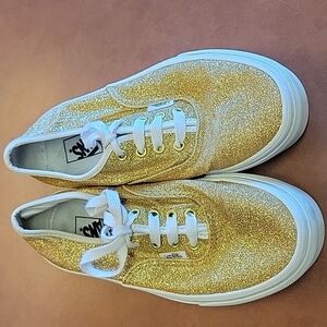 Vans gold glitter ✨️